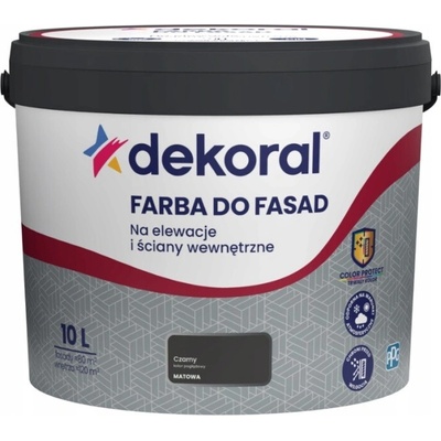 Dekoral Fasádna farba 10 l čierna