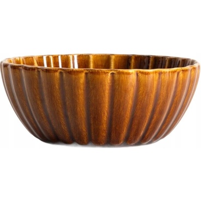 Homla Miska Melida jantárová 16 cm