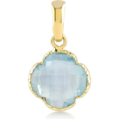 Lillian Vassago Zlatý přívěsek s topazem Sky Blue LLV22-GP052YT