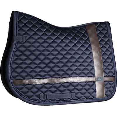 Equestrian Podsedlová dečka Stockholm Leather Deluxe Silver navy