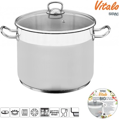 SSW Vitalo nerezový 32 cm 20 l