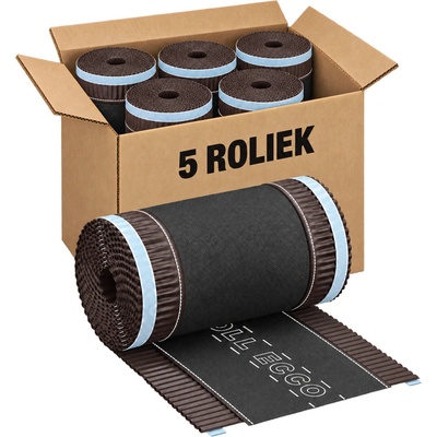 Eurovent Roll Ecco Hrebeňový pás 31 cm x 5 m RAL 8017 hnedá 5 ks