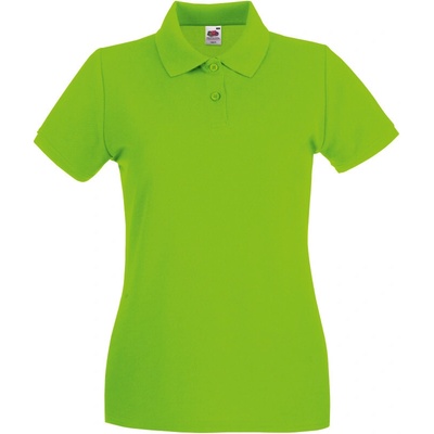 Fruit of the Loom Polokošile Lady-Fit Premium Polo krátký rukáv dámská COT-16303012200 Zelená lime