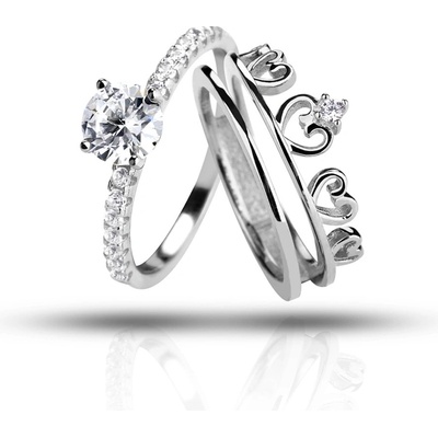 Mabell Set dámských stříbrných prstenů GABY CZ221MSR00000001 5C45