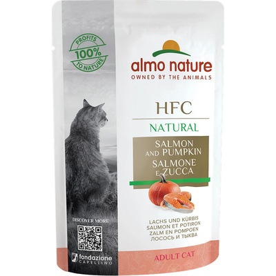 Almo Nature HFC losos a dýně 6 x 55 g