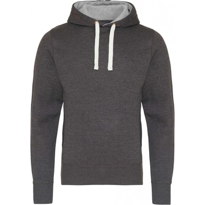 Just Hoods unisex teplá mikina Chunky dřevěné uhlí šedé
