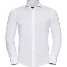 Russell Colection Pánska košeľa dlhý rukáv slim fit B-946M Biela