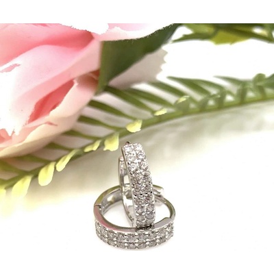 Jan Kos jewellery stříbrné náušnice kruhy 12122444
