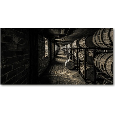 Foto obraz sklo tvrzené sudy bourbon 100x50 cm