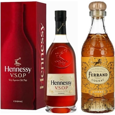 Hennessy VSOP + Ferrand Cognac Ambré 40% (set 1 x 0.7 L, 1 x 0.7 L)