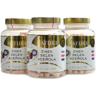 Golden Nature Exclusive Zinek + selen + acerola 300 kapsúl