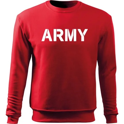 DRAGOWA мъжки суитшърт Army, червен, 300г/м2 (7841)