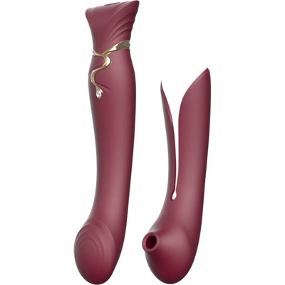 ZALO Queen Pulsewave Vibrator Wine Red