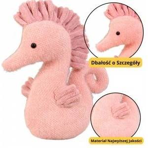 LEAN Toys Plush Mascot Cuddly Water Horse Pink 25cm