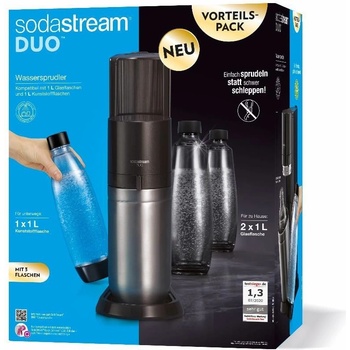 SodaStream Duo Black + 4 láhve