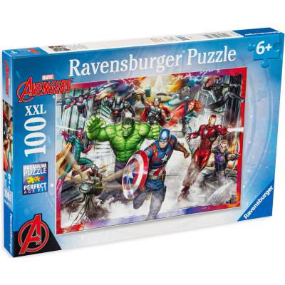 Ravensburger Пъзел Ravensburger от 100 XXL части - Отмъстителите 2 (10771)