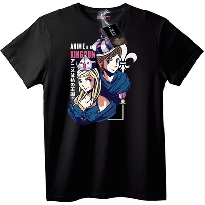 NOONEBRAND Тениска Anime Kingdom - L, Black