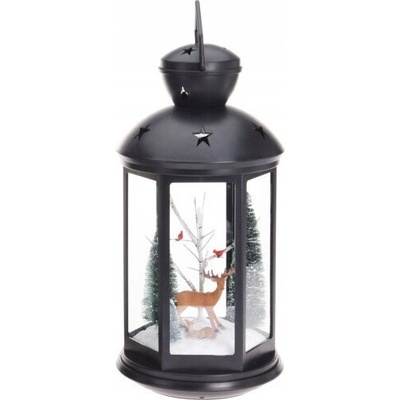 Home Styling Collection Lampion se sváteční scénou, 43 cm