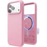 elago Силиконов (TPU) калъф с MagSafe за iPhone 17 Pro Max - Elago Magnetic Soft Silicone Case (розов) (ES17MSSC69PRO-HPK)