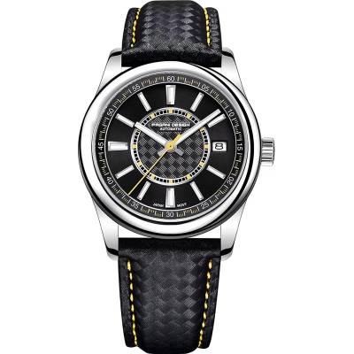 Pagani Мъжки часовник Pagani Design Quick, Автоматичен, Черен / Жълт (PD-1778-BLACK-YELLOW)