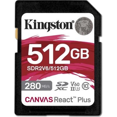 Kingston Canvas React Plus SDXC 512GB (SDR2V6/512GB)