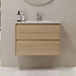 Bath Deluxe Шкаф за баня с умивалник MOLDE 80x55x46 см, дъб (BT0144)