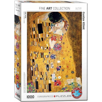 Gustav Klimt EuroGraphics Polibek 1000 dílků