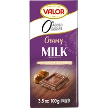 Valor Mliečna čokoláda mliečna plnená krémom 35%, bez pridania cukru 100g