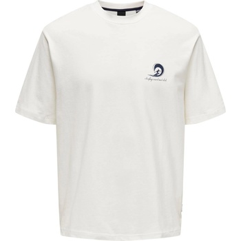 Only & Sons Тениска 'MILO' бяло, размер XS