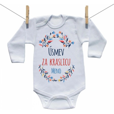 Boodyy Body s dlhým rukávom Úsmev za kraslicu