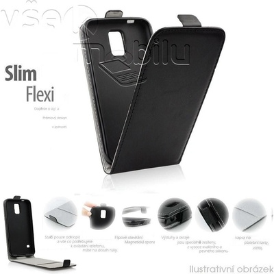 Púzdro ForCell Slim Flip Flexi LG G2 D802 čierne