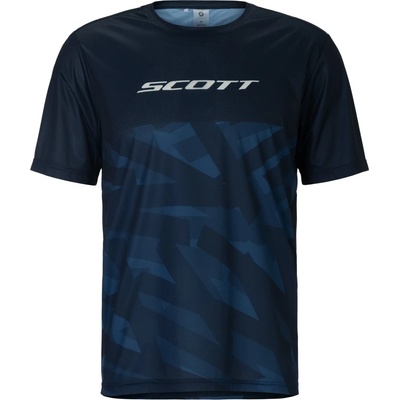 Scott Мъжка фланелка с къс ръкав за колоездене Scott Tee Vertic Lt S/S Cycling jersey - Dark Blue - размер XXL (056-4080-0315)