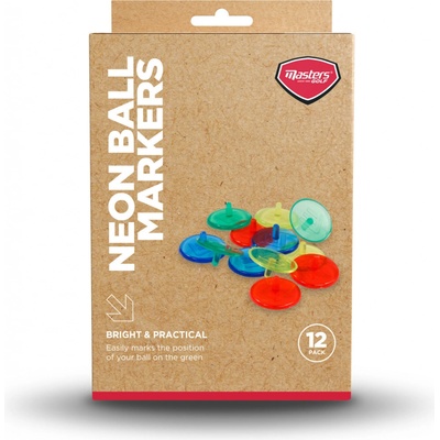 Masters Neon Ball Markers 12 Pack