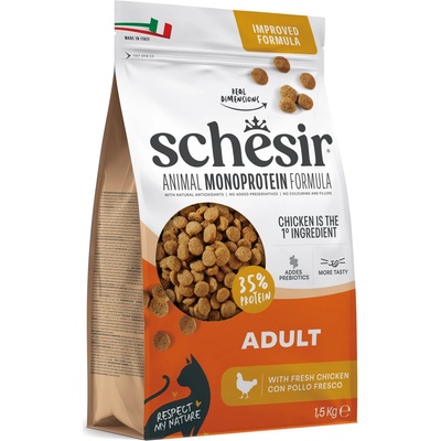 Schesir Adult Monoprotein s kuracím 3 x 1,5 kg