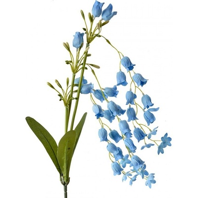Dekorácia modrá umelá kvetina zvonček Bells Bouquet - 15*6*80 cm - Clayre & Eef