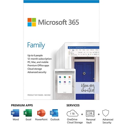 Microsoft 365 Family на Английски език, EP2-32335 (EP2-32335)