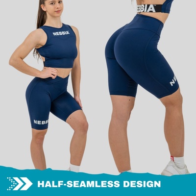 Nebbia Leginové šortky s vysokým pasem SNATCHED 614 dark blue
