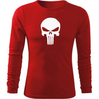 Image 1 of DRAGOWA FIT-T Тениска с дълъг ръкав Punisher, червена, 160 г/м2 (5602)