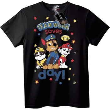 NOONEBRAND Тениска PAW Patrol Отборна Работа - L, Black