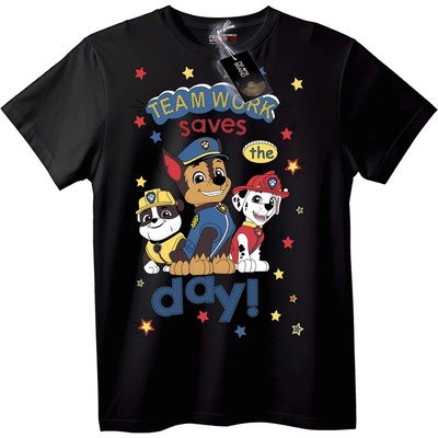 NOONEBRAND Тениска PAW Patrol Отборна Работа - L, Black