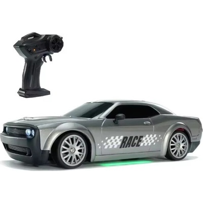 RCobchod RC drift Muscle car 1/20 šedá RC_323115 RTR 1:20