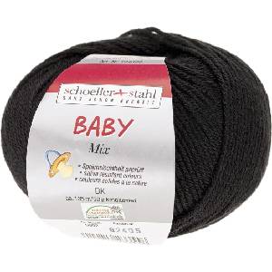 Schoeller + Stahl Baby Mix 90166-02 Black Плетива прежда (90166-02)