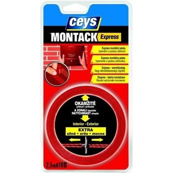 Ceys Montack Express montážna páska 2,5 m x 19 mm