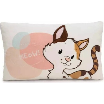 Nici Plyšový vankúš Šťastná mačka 43x25