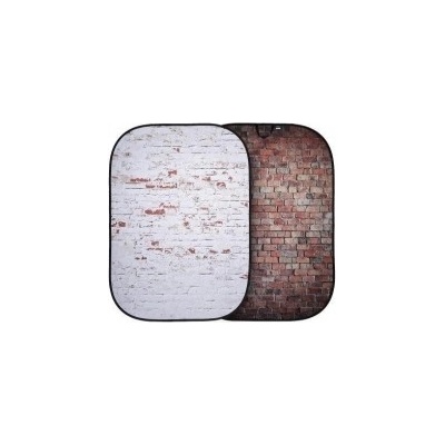 Lastolite Urban Collapsible 1.5x2.1m Classic Red/Distressd White Brick