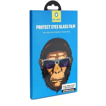 Blueo Стъклен Протектор за iPhone 11/XR, MR. MONKEY Anti-Blue 5D Glass, Черен (5901737942418)