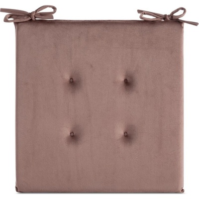 Takoy Sametový podsedák GAJA s ozdobným prošíváním a praktickými šňůrkami-HF-463987 | 40 x 40 cm