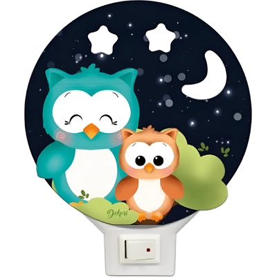 Dekori Детска LED лампа Dekori - Бухал и сова (71030)