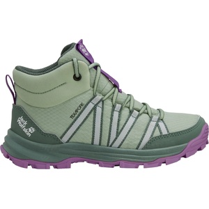 Jack Wolfskin Детски туристически обувки Jack Wolfskin Kid's Wild Hike Texapore Mid Walking boots - Green Zinnia - размер 40 (EU) (702-6213-0225)