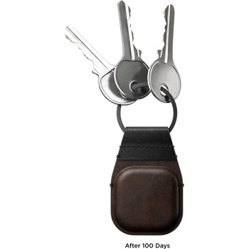 Nomad Висококачествен ключодържател от естествена кожа за Apple AirTag - Nomad AirTag Leather Keychain (кафяв) (NM01011385)